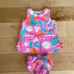 6-12m Lilly Pulitzer shift dress with bloomers